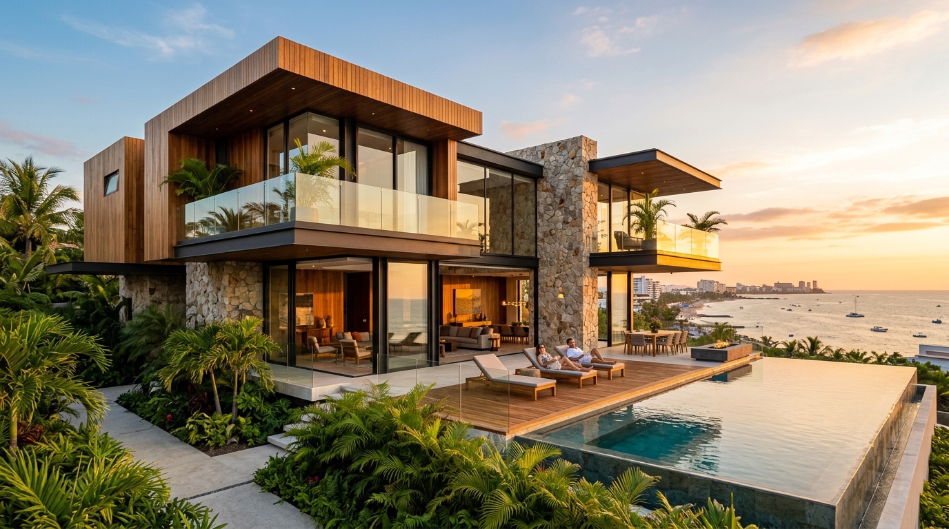 Construcción residencial contemporánea